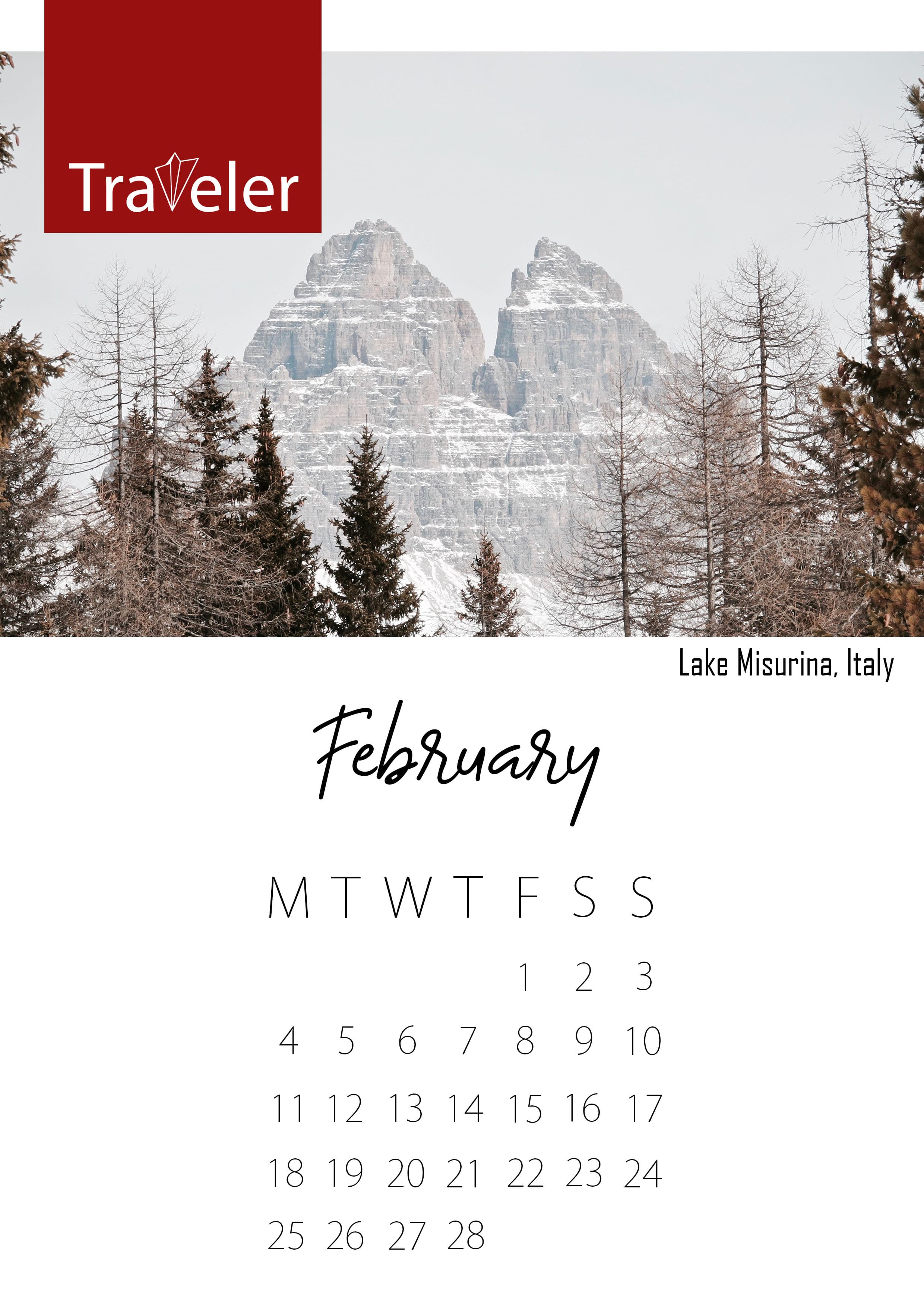 Traveler Calendar 2020 — 2