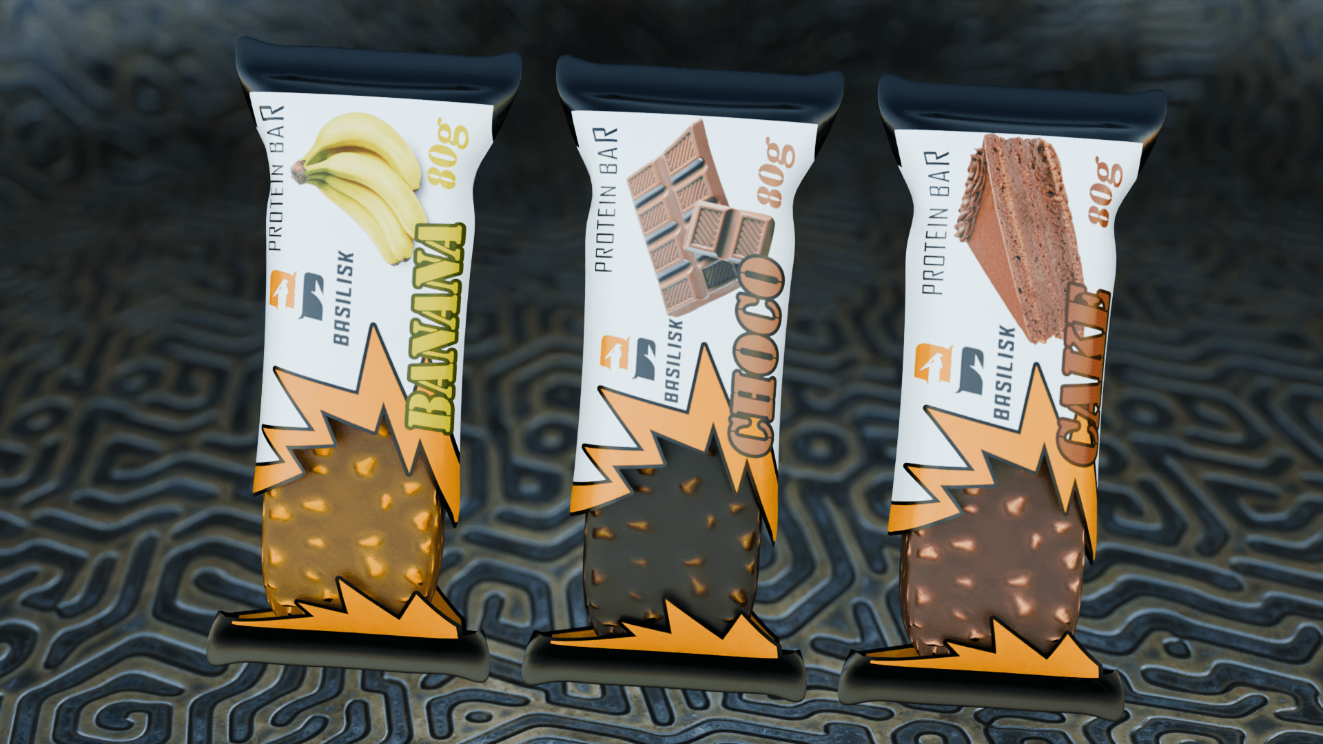 Basilisk — Protein Bar Branding — 7