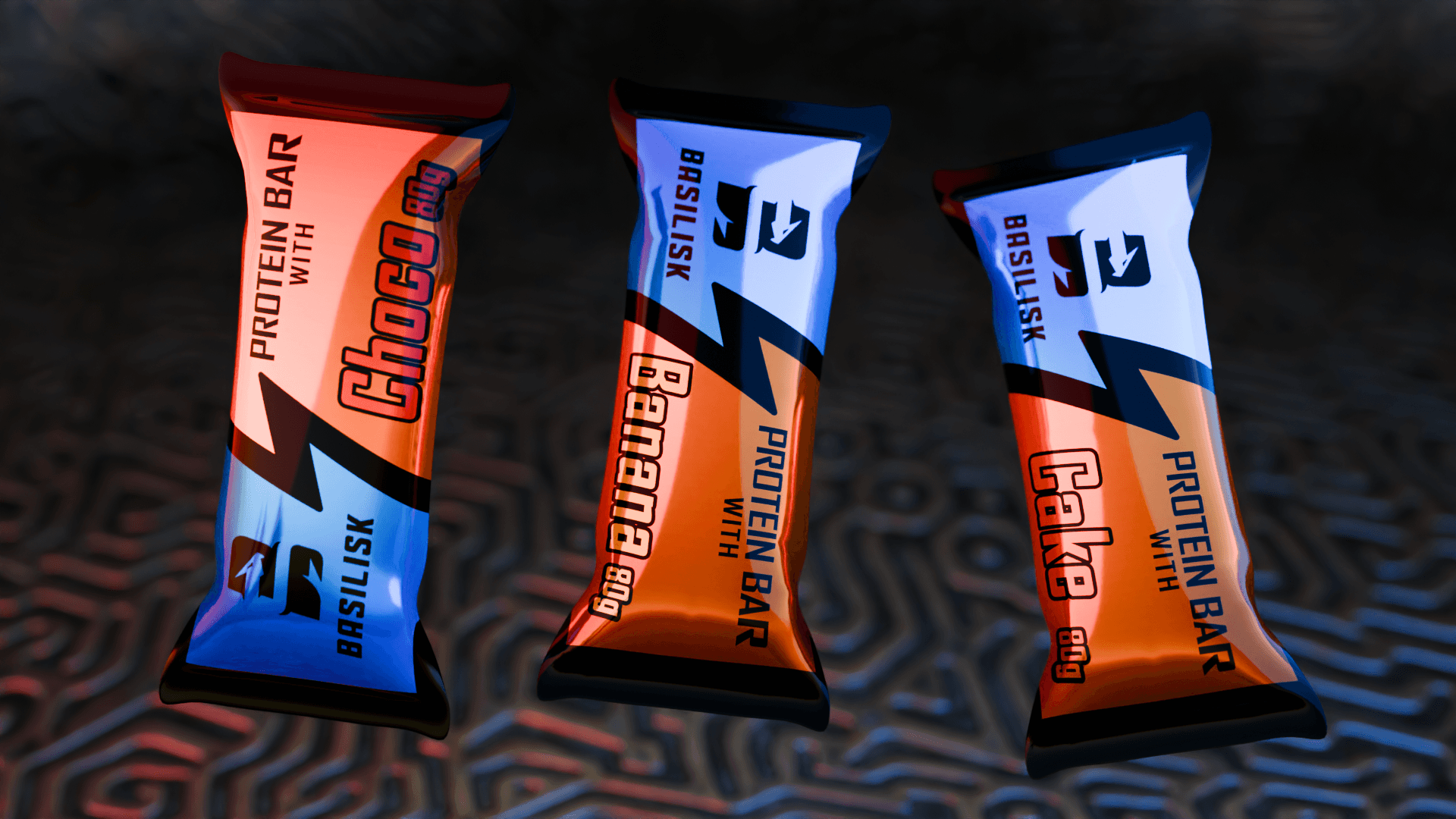 Basilisk — Protein Bar Branding — 2