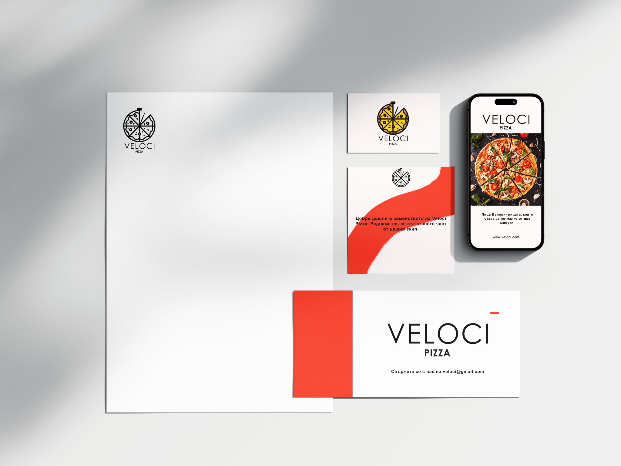 Pizza Veloci — Full Brand Identity