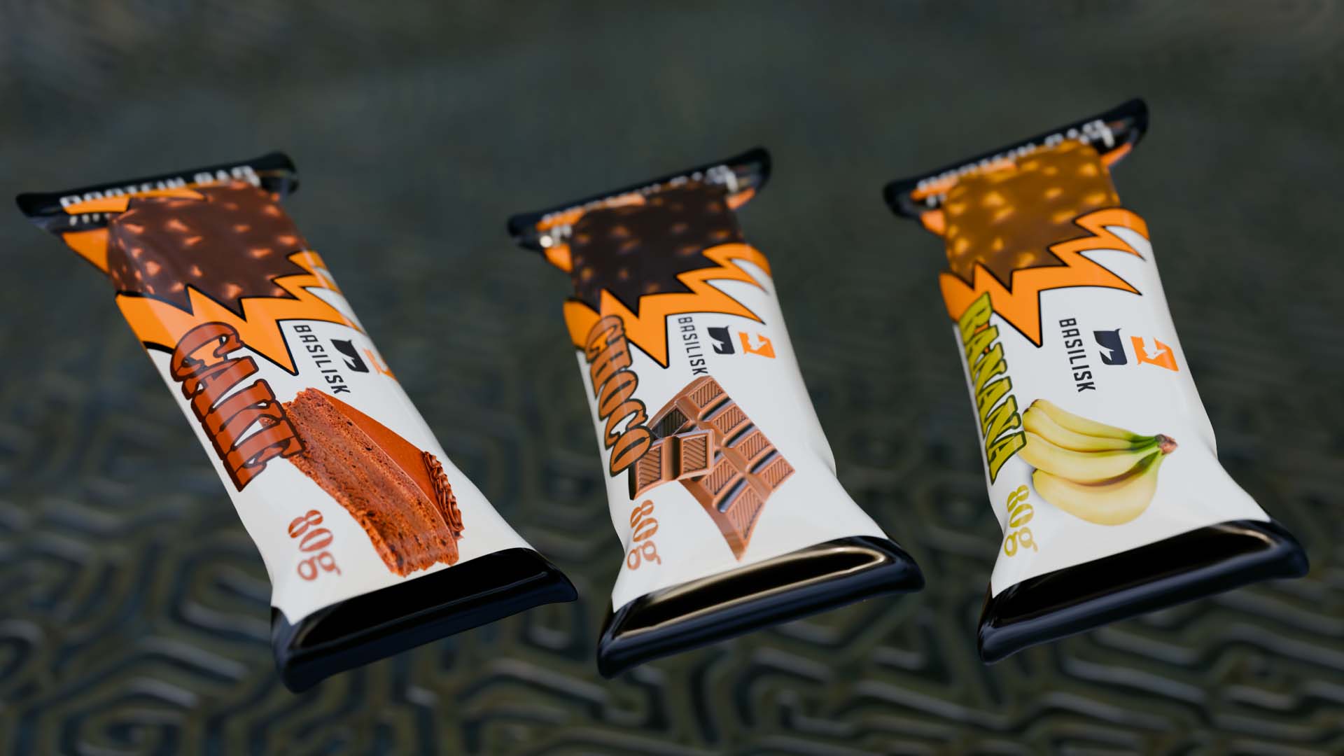 Basilisk — Protein Bar Branding — 2